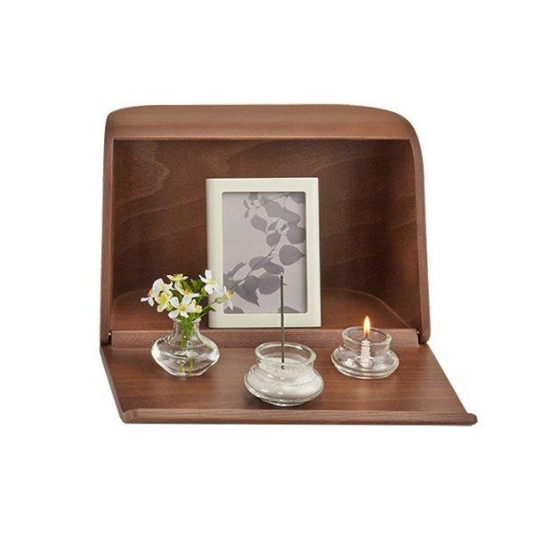 日本香堂 やさしい時間 祈りの手箱 ブラウン 92462 仏壇 仏具 お