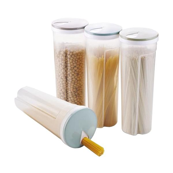 サイズ：底部直径85cm、上部直径105cm、高さ286cm。材質：PPこの大容量パスタケースは、清潔で整理された冷蔵庫やパントリーを作成するのに最適です。気密性が高く、防湿可能の万能保存容器です、食品を新鮮に保ちます。乾物から穀物、小麦粉...
