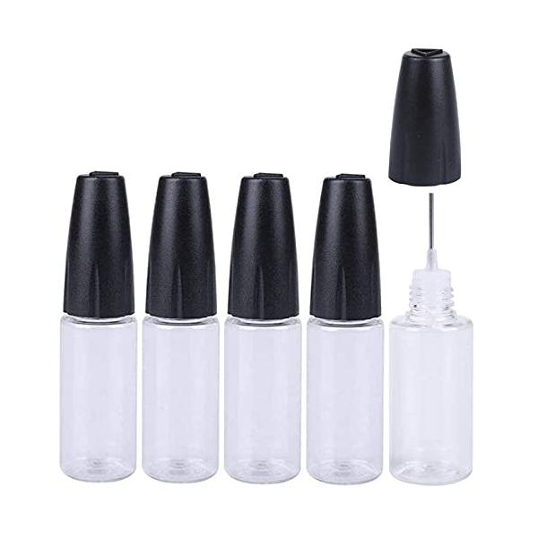 1個 (x 5) リキッドボトル スポイトボトル 接着剤ボトル 替え容器 液体 貯蔵用 DIY用 液体ドロッパーボトル グルーボトル 5個*15ml