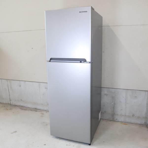 2ドア冷蔵庫 244L 2016年製 DAEWOO DR-T24GS 自動霜取り シルバー