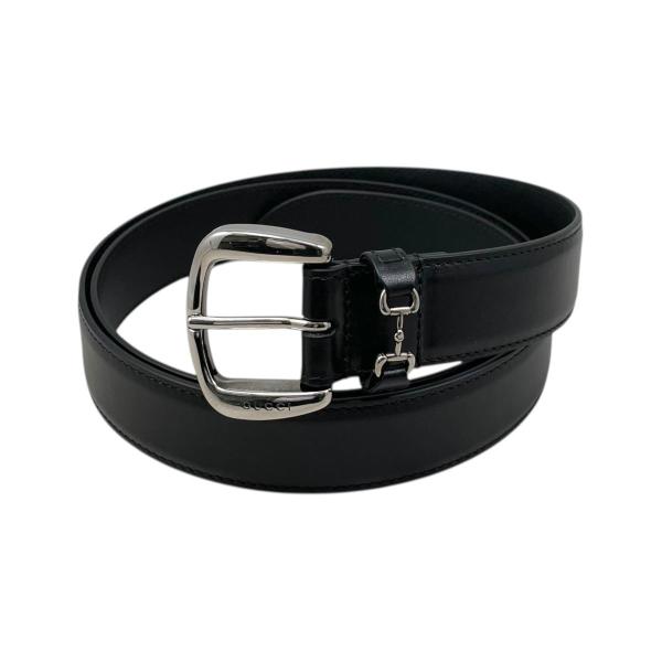 GUCCI（グッチ） ベルト ミニホースビット 700338 レザー ブラック