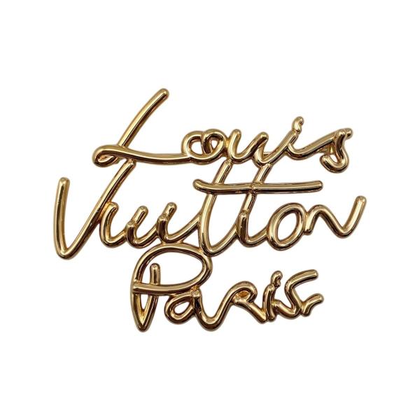 LOUIS VUITTON（ルイ・ヴィトン） ブローチ・LV スクリプト M03098