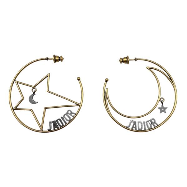 Christian Dior（クリスチャン・ディオール） フープピアス スター
