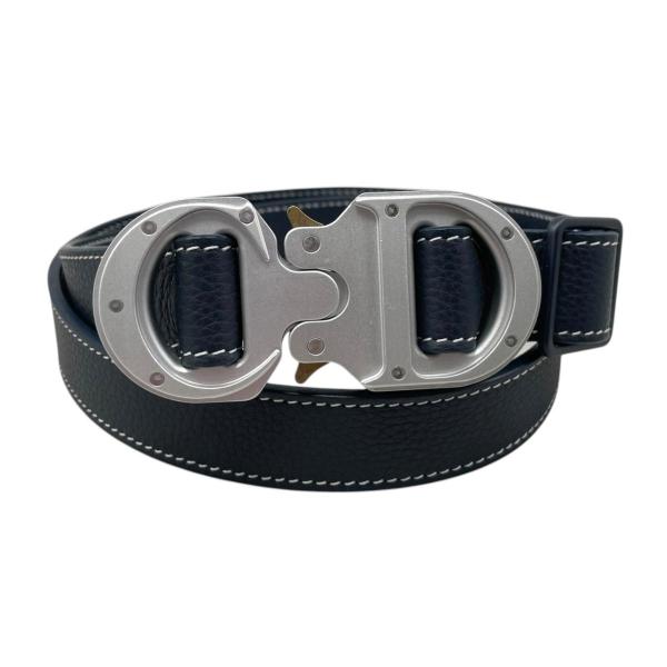極美品☆Christian Dior クリスチャンディオール 038CCT82 CDロゴ入り レザー ベルト ブラック シルバー金具 イタリア製 レディース CDロゴ ベルト レザー ブラック クリスチャンディオール – RECLO