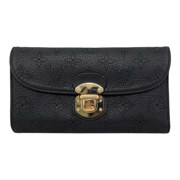 ルイヴィトン マヒナ ポルトフォイユ アメリア ブラック 長財布 M95549 LOUIS VUITTON（ルイ・ヴィトン） 3つ折り長財布 ポルトフォイユ