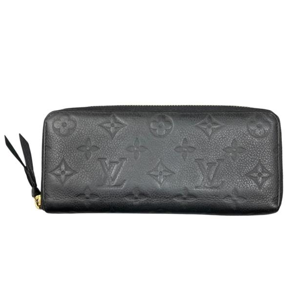 ルイヴィトン 長財布 ポルトフォイユ・クレマンス M60171 モノグラム アンプラント ノワール ブラック LOUIS VUITTON