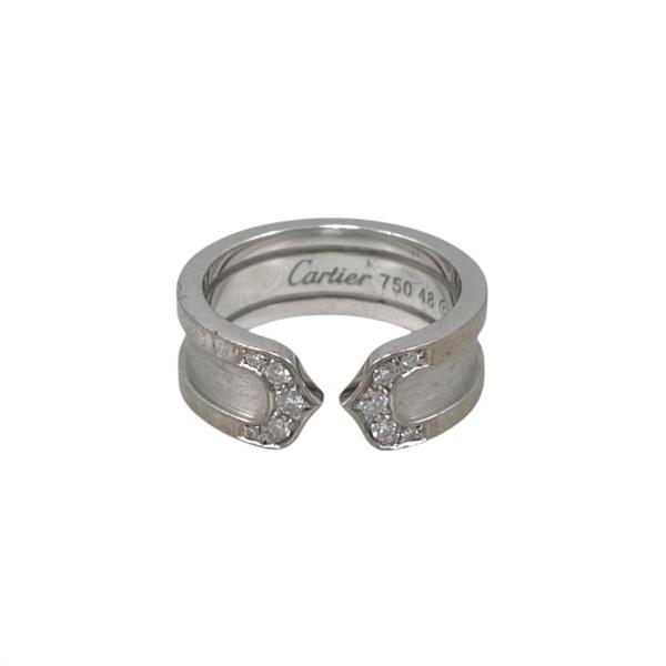 Cartier（カルティエ） リング C2 48サイズ Au750 ホワイトゴールド
