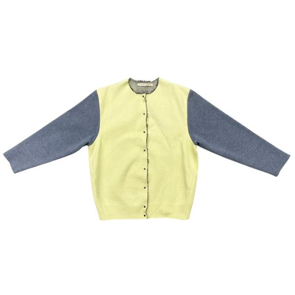 BALENCIAGA 34ライトブルー カーディガン BALENCIAGA（バレンシアガ） カーディガン バイカラー 312416 34サイズ