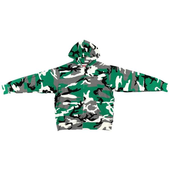 シュプリーム パーカー スモール ボックス ジップアップ フーディ スウェットシャツ Lサイズ カモフラージュ 迷彩 Small Box Zip Up Hooded Sweatshirt Supreme