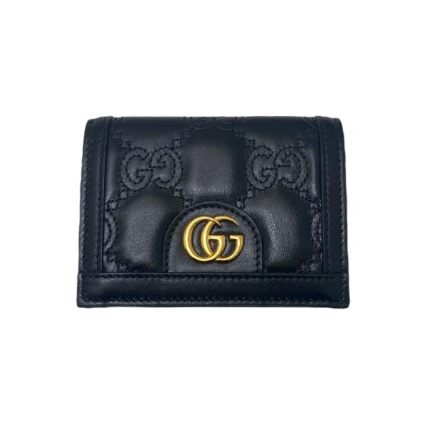グッチ GGマトラッセ カードケースウォレット 二つ折り財布 GUCCI （新品・未使用品）グッチ GGマトラッセ カードケース