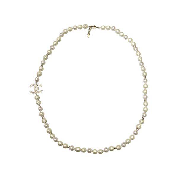 CHANEL（シャネル） ロングネックレス ココマーク パール ライン