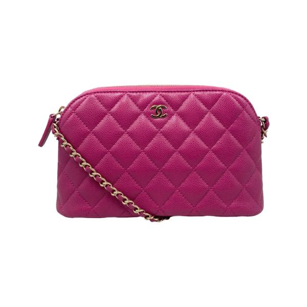 CHANEL マトラッセ チェーンショルダー キャビアスキン クラッチ 駅南やまご質店オンラインショップ / シャネル チェーンクラッチ
