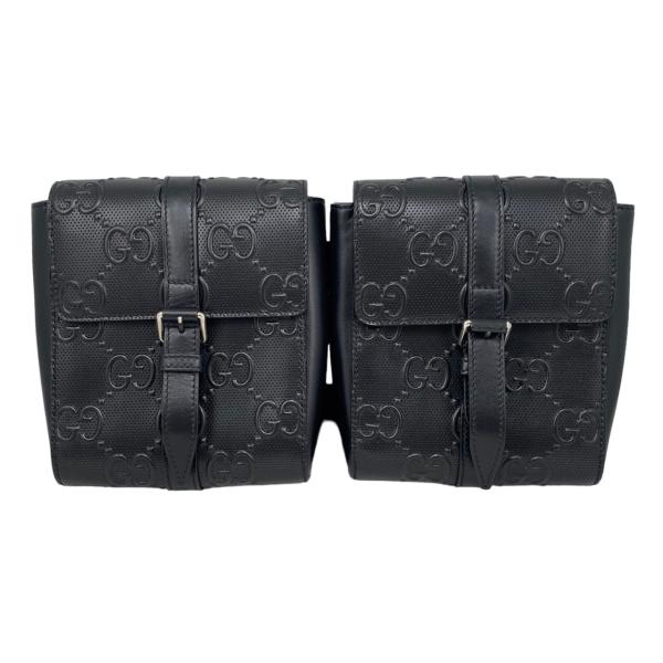 GUCCI（グッチ） ボディバッグ GGエンボス ウエストバッグ 631339 ロゴ