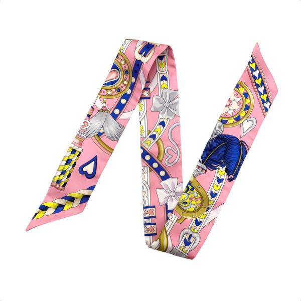 HERMES エルメス シルクスカーフ ツイリー アルネ・ドゥ・クール