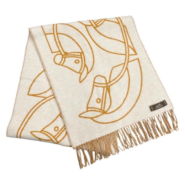 HERMES エルメス　カシミヤマフラー　アントルラック・エケストル lifecreate-kc_e3132