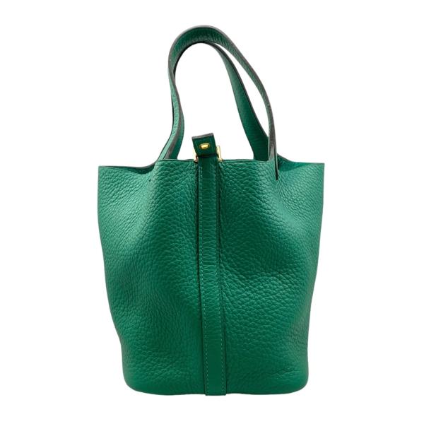 エルメス ピコタンロック PM ヴェールヴェルディゴ W刻印 HERMES エルメス ハンドバッグ ピコタンロック 22 MM ヴェール