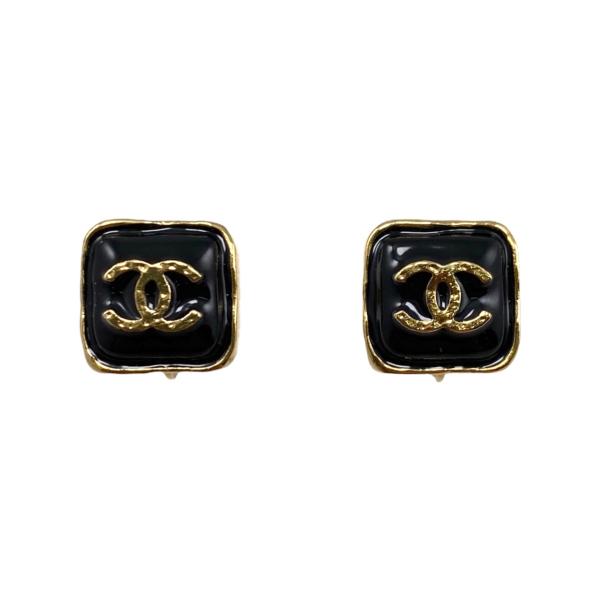正規品ヴィンテージCHANEL スクエア型ピアス lifecreate-kc_e3436