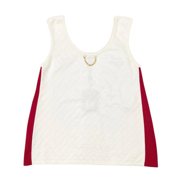 ルイヴィトン　LOUIS VUITTON タンクトップ　モノグラム　ホワイト 中古・古着通販】LOUIS VUITTON (ルイ ヴィトン) タンクトップ