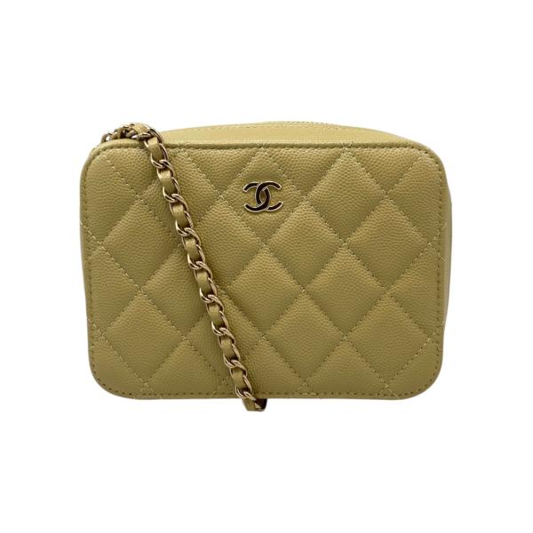 シャネル CHANEL マトラッセ ミニカメラバッグ A57717 ホワイト ゴールド金具 ソフトキャビア レディース ショルダーバッグ シャネル CHANEL マトラッセ ミニカメラバッグ A57717 ホワイト