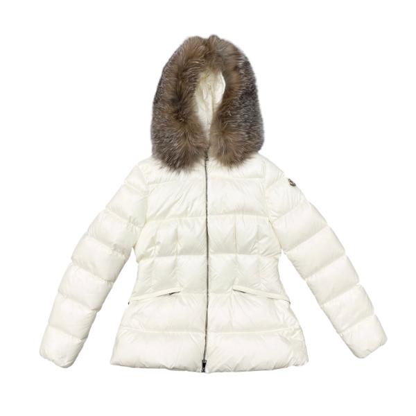 MONCLER★SEBINIERE★ホワイトダウンジャケットファー欠品 ☆【MONCLER(モンクレール)】Badyf ☆ファーダウンジャケット