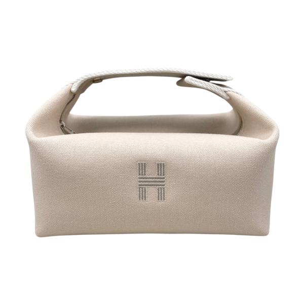 美品 HERMES エルメス ポーチ ボリードポーチ コットン Hロゴ ブラック 極美品中古】エルメス HERMES ポーチ《ボリード 20》 キャンパス