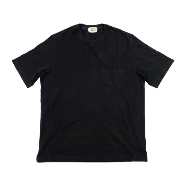 HERMES（エルメス） 半袖Tシャツ Hロゴ 刺繍 ポケット XLサイズ