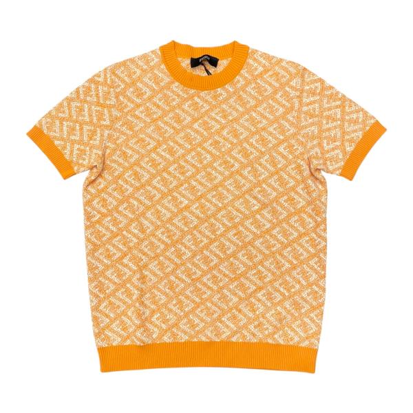 FENDI 半袖ニット フェンディ キッズ ニット FENDI ブランド 子供服 トップス 半袖 ロゴ