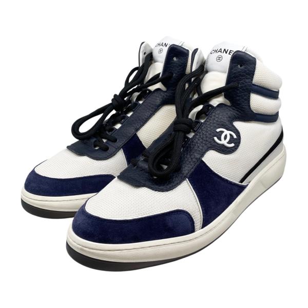 CHANEL　スニーカー サイズ39 Chanel CC Logo Sneaker Black White 39 NIB | eBay
