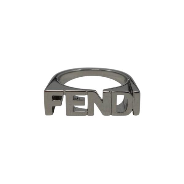 FENDI（フェンディ） リング ロゴ レタリング 7AJ272 Mサイズ シルバー