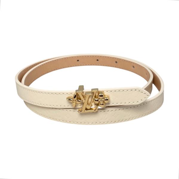 美品 LOUIS VUITTON レザーベルト ルイヴィトン95cm ブラック メンズ レザー ベルト M9150 LOUIS