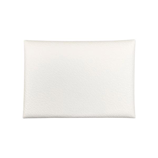 （ちーちゃん様） エルメス Ｕ刻印　カルヴィ　デュオ ケース ホワイト ちーちゃん様） エルメス U刻印 カルヴィ デュオ コインケース ホワイト