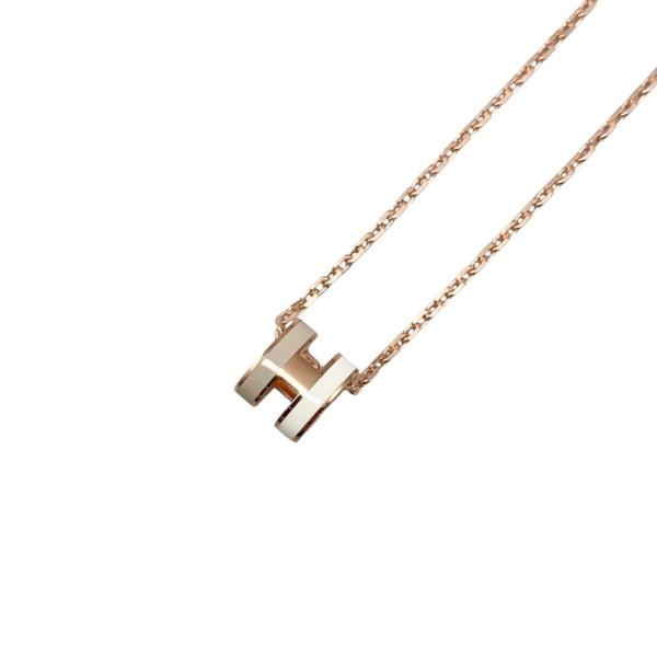 Hermes エルメス ミニポップH ローズゴールド　白　新品未使用 lifecreate-kc_e4621