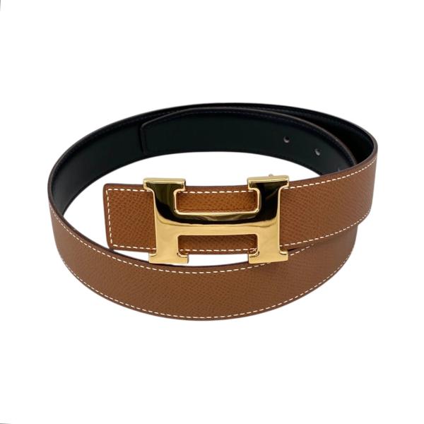 HERMES エルメス ベルト リバーシブル バックル ○Z刻印 レザー Hロゴ