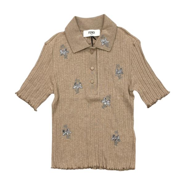 FENDI（フェンディ） 半袖ポロシャツニット セーター フローラル