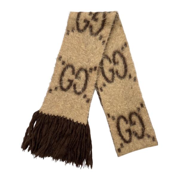 GUCCI（グッチ） マフラー ジャンボGG フリンジ 638680 モヘア