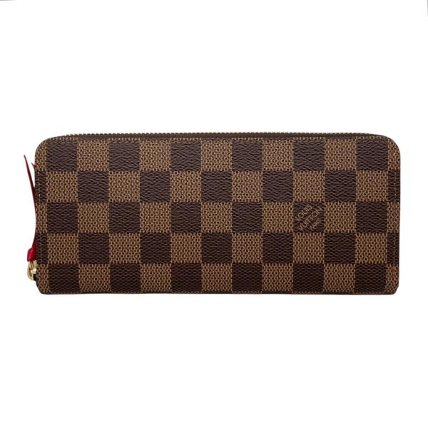 【極美品】ルイヴィトン ポルトフォイユクレマンス 長財布 ブラウン　ダミエ LOUIS VUITTON（ルイ・ヴィトン） 長財布 ポルトフォイユ・クレマンス