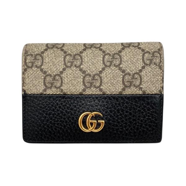 GUCCI 二つ折り財布 GG GUCCI（グッチ） 2つ折り財布 ダブルG カードケース ウォレット 658610