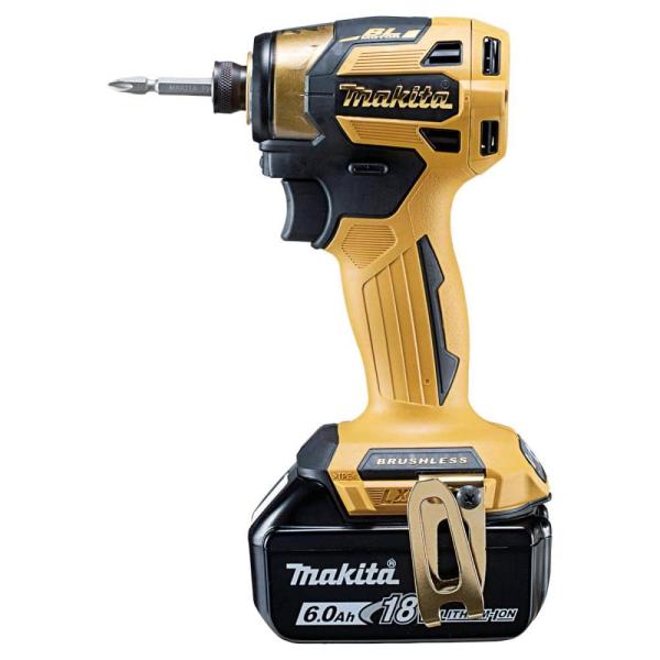 マキタ インパクトドライバ 20周年 充電式 プレミアムイエロー 18V 6Ah バッテリ2本・充電器・ケース付 純正 TD173DGXPY ｍakita TD173D LXT20周年記念カラー