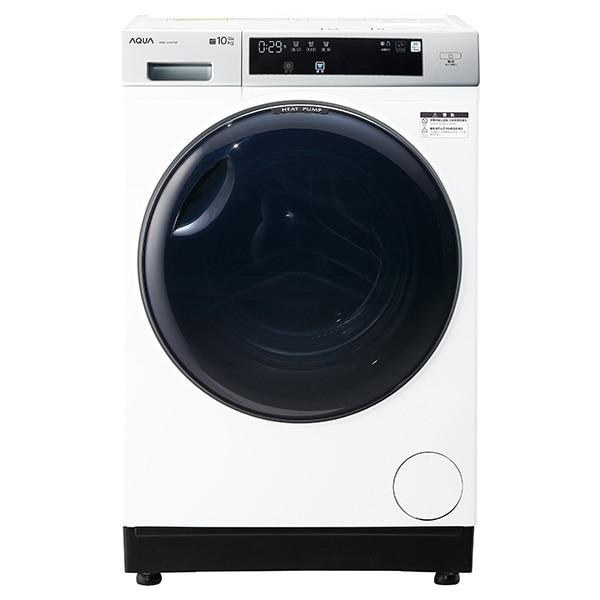 設置無料 ドラム式 洗濯機 AQUA アクア まっ直ぐドラム2.0 ドラム式洗濯乾燥機 ホワイト 右開き AQW-D10PR-W
