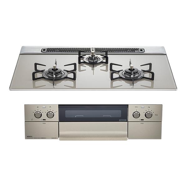 NORITZ コンロ N3WS5PWAS6STE 都市ガス piatto Light ビルトイン