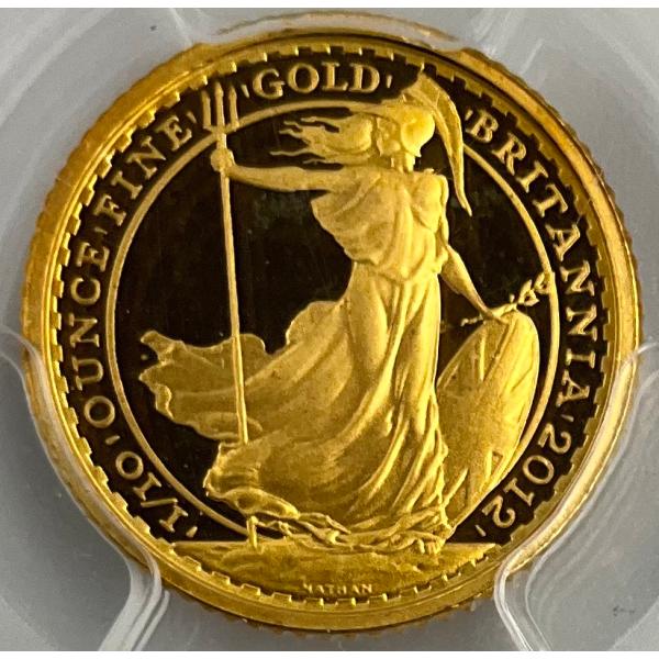 2012年 イギリス ブリタニア ロイヤルミント 1/10oz 10ポンド