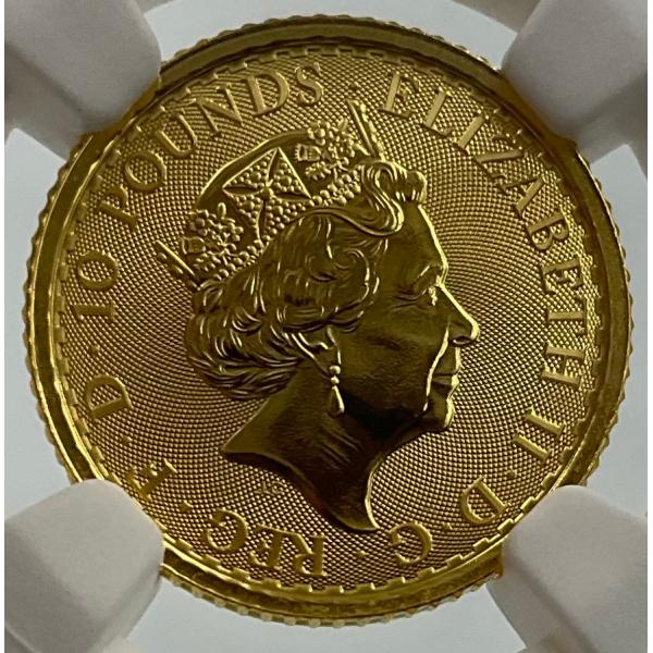 2023年 イギリス ブリタニア ロイヤルミント 1/10oz 10ポンド