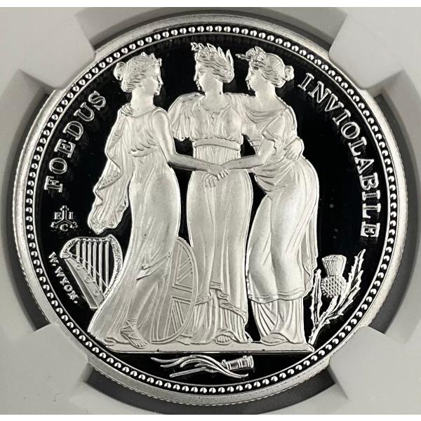 2021年 イギリス スリーグレイセス セントヘレナ 1ポンド 1oz 銀貨