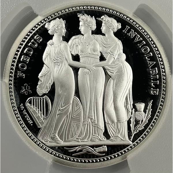 2021年 イギリス スリーグレイセス セントヘレナ 2ポンド 2oz 銀貨