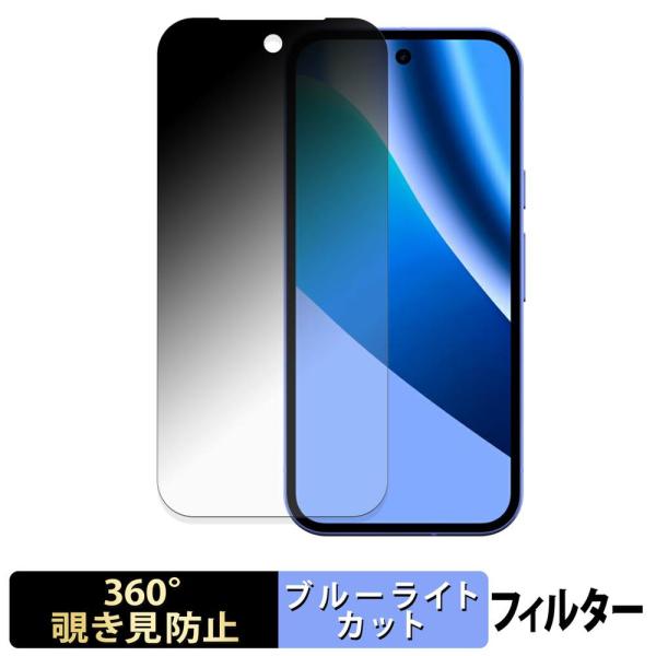 Google Pixel 10a 360度 覗き見防止 フィルム ブルーライトカット