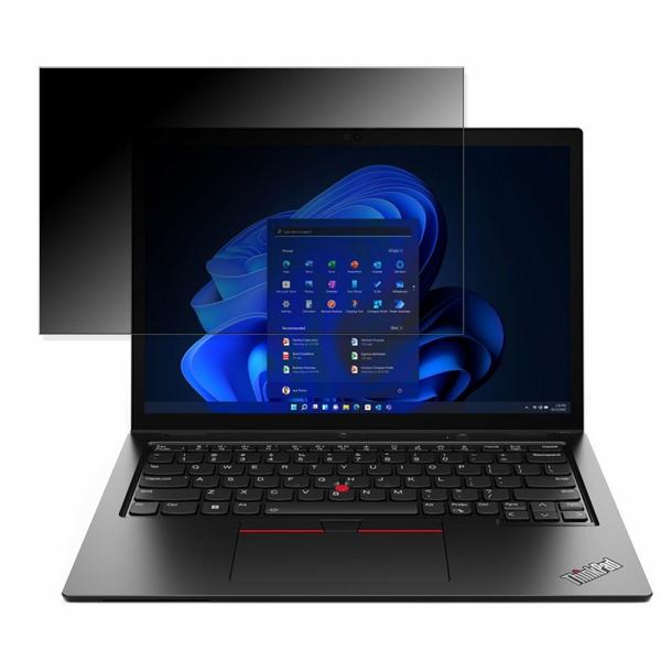 Lenovo ThinkPad L13 Yoga Gen 3 AMD 13.3インチ 16:10 対応 覗き見防止 プライバシーフィルター タブ・粘着シール式 ブルーライトカット 保護フィルム 反射防止