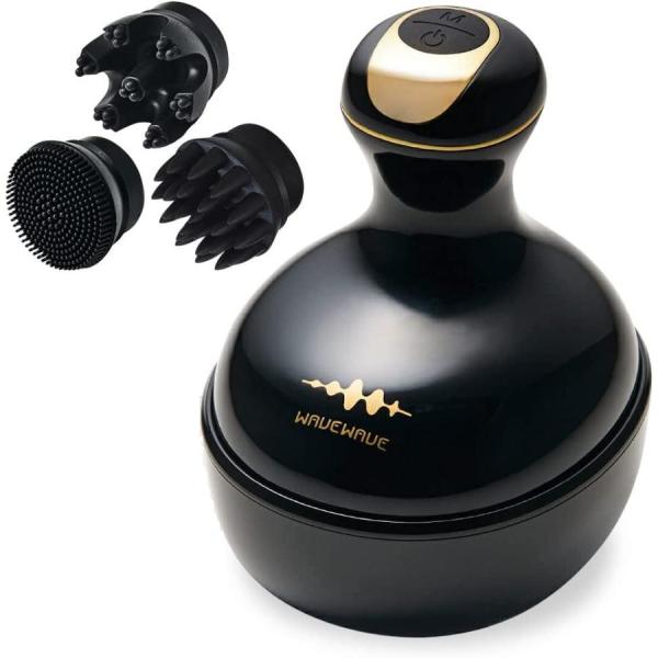 WAVEWAVE EMS スカルプヘッドスパ 電動ブラシ WAVEWAVE スカルプ ヘッドスパ EMS 頭皮ブラシ Scalp Head SPA 電動