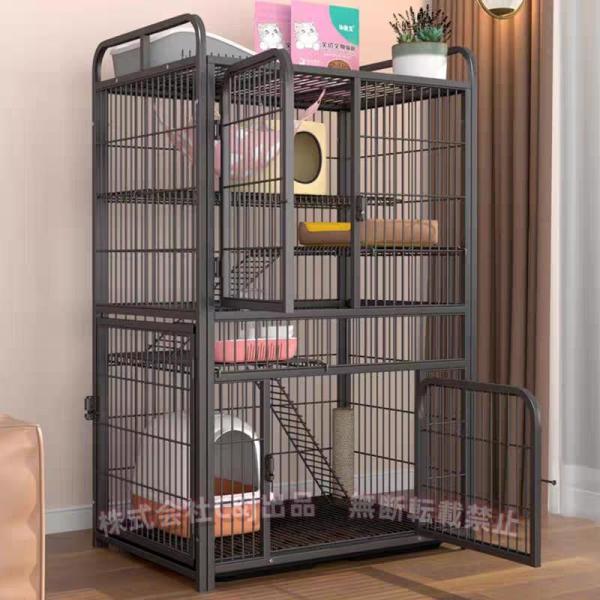 猫用ケージ 大型 多頭飼い 組立簡単 折り畳み式 掃除しやすいネコ用ゲージ コンパクト高さ 錆びない キャットハウス■返品、交換について※ご使用に支障ない程度の運送によるキズや、シミなどが発生する可能性がございます。※ご使用に支障のない不良...