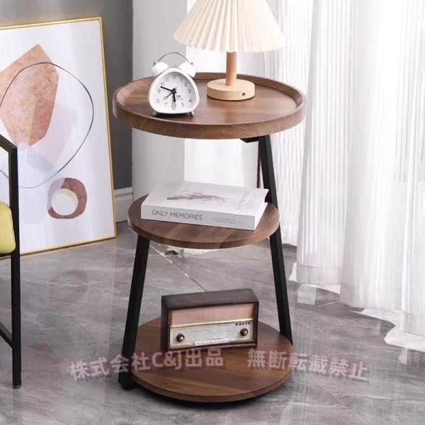 シンプルなデザイン：3段ソファサイドテーブルは、リビングルームでコーヒーを飲むときや寝室の収納など、さまざまなソファやインテリアに完璧にマッチします。シンプルでお部屋に合わせやすく、スタイリッシュながらも落ち着いた雰囲気を演出します。ディス...