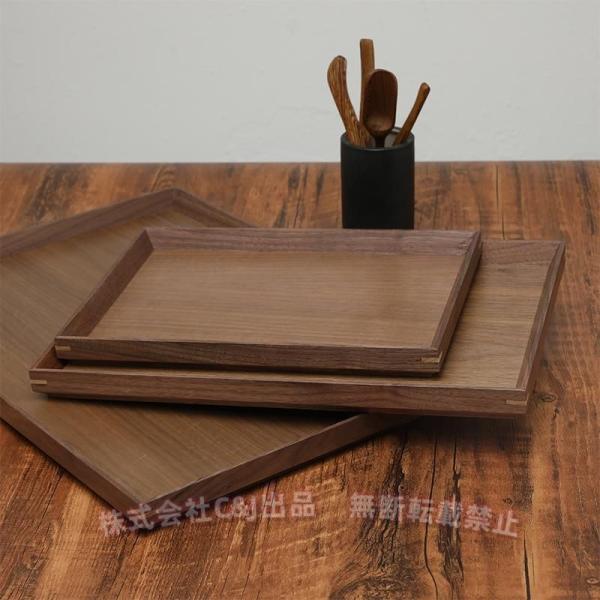 &amp;amp;lt;div&amp;amp;gt;    &amp;amp;lt;p&amp;amp;gt;トレイ トレー 黒クルミの木 木製 天然木製 お盆 食事トレー 長方形 ランチトレイ カフェトレイ 茶具 フレア和風 ブラウン ...